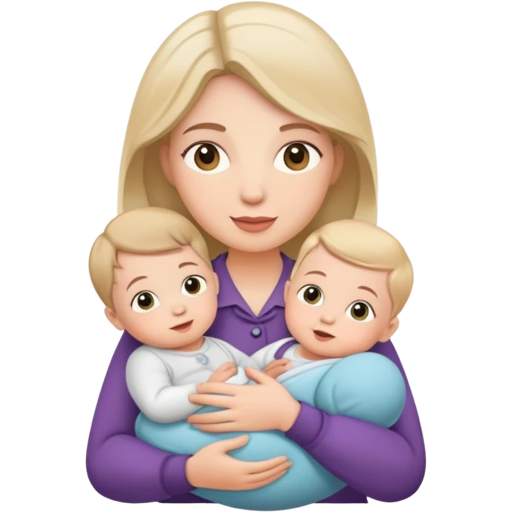 nanny holding a little baby emoji