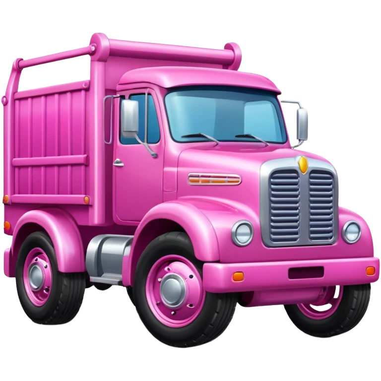 Pink truck  emoji