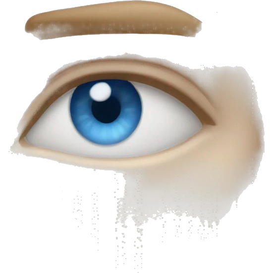  blue eyes emoji