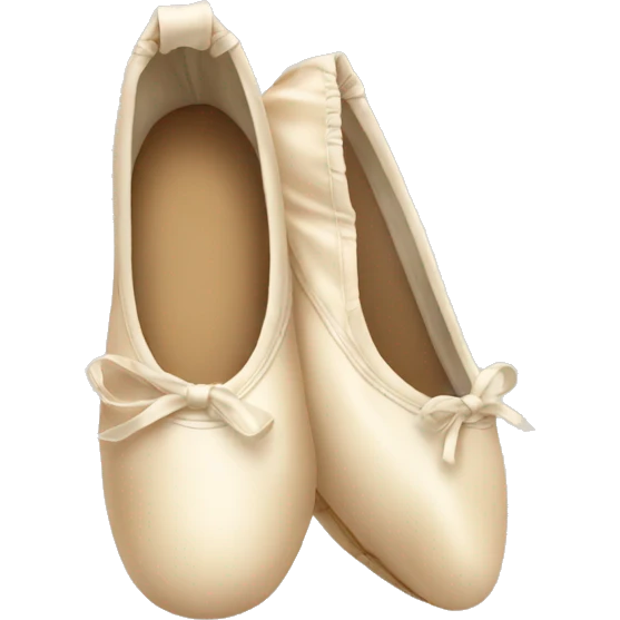beige ballet shoes emoji