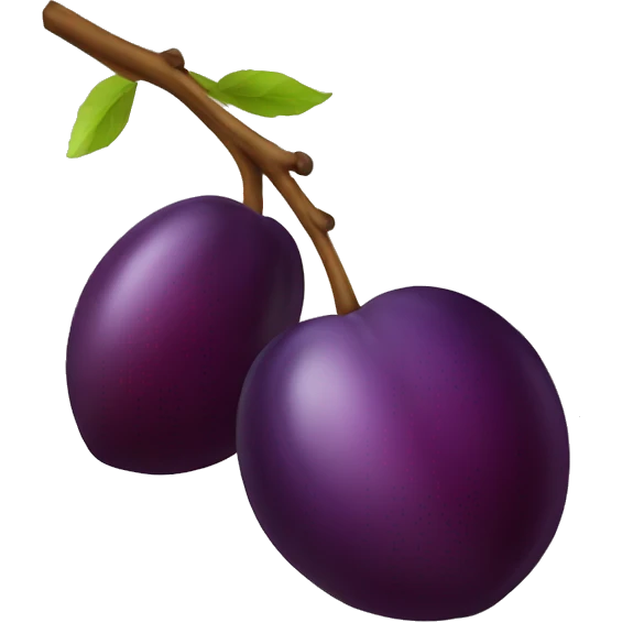 plum clipart emoji