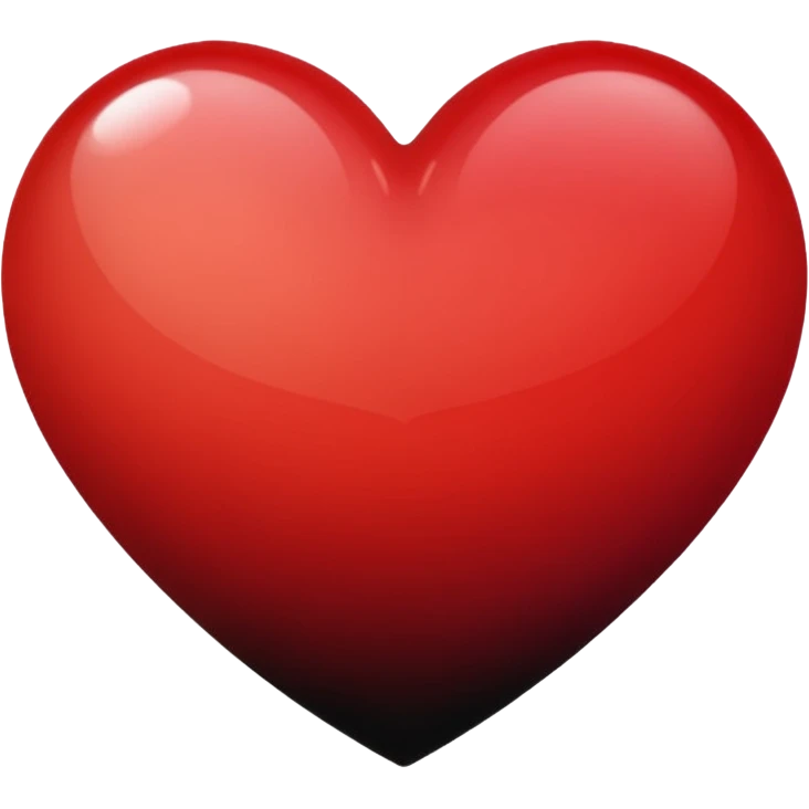 Black and red heart gradient mix emoji