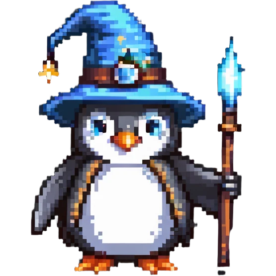 penguin wizard emoji