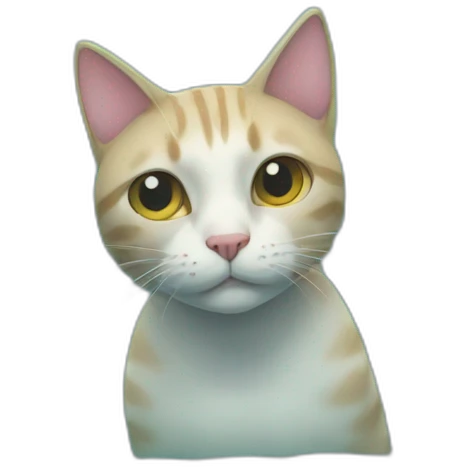 cat in the sea emoji