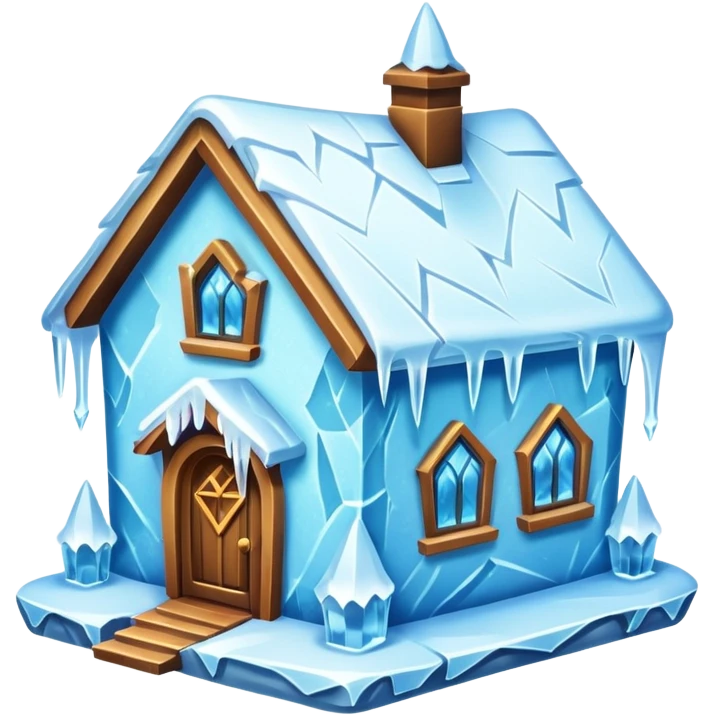 frozen house emoji