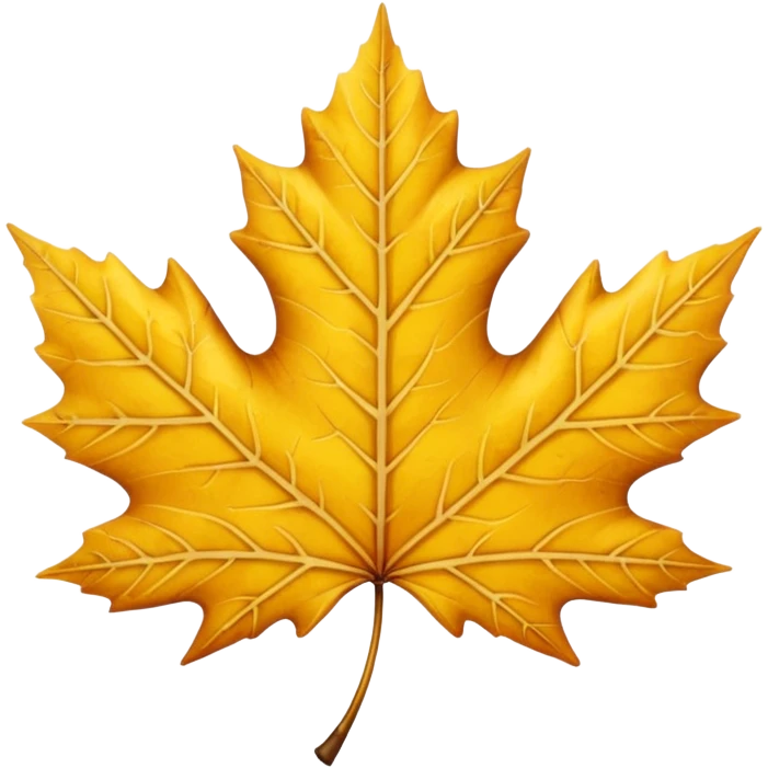 yellow maple leave emoji