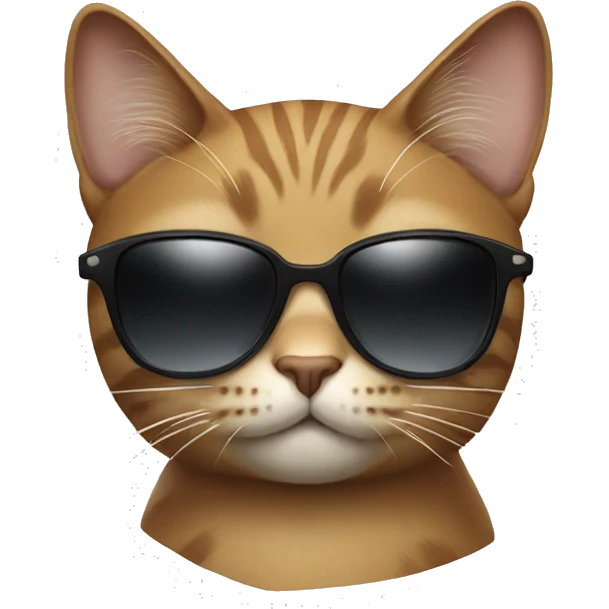 Cat with sunglasses emoji