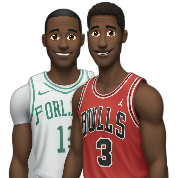 Une paire de jordan emoji