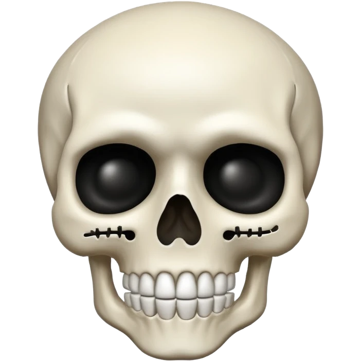 A skeleton emoji but he's head blown up emoji