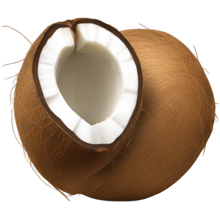 Fresh whole coconut  emoji
