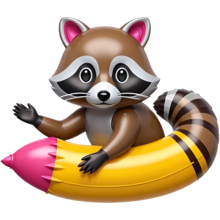  SPAM meat jeff koons style inflatable raccoon abstract art sculpture  emoji