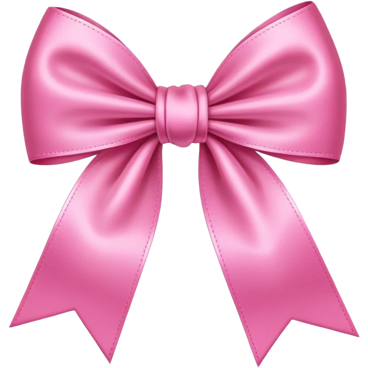 Coquette ￼pink bow ￼ emoji