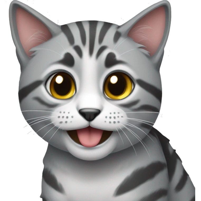 Вислоухая серая кошка  emoji