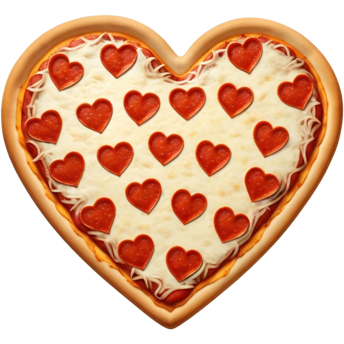 heart shaped pizza  emoji