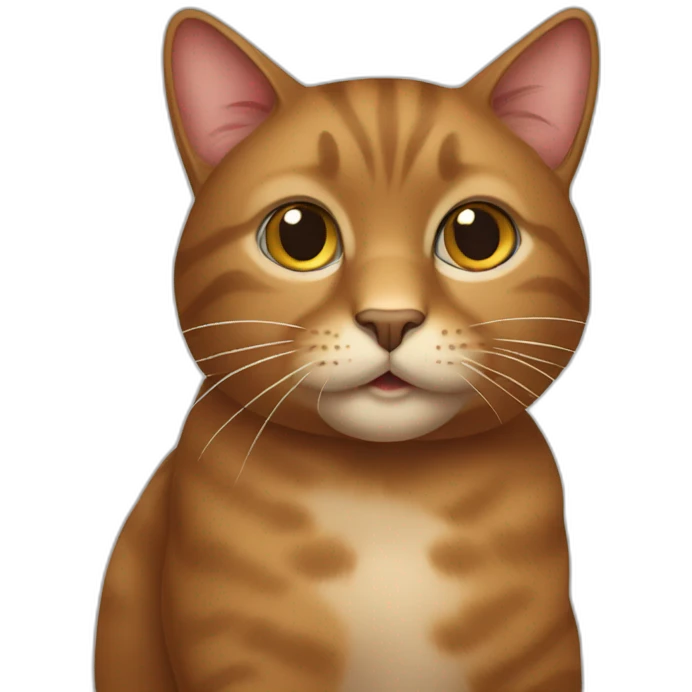 Compiuter brown cat emoji