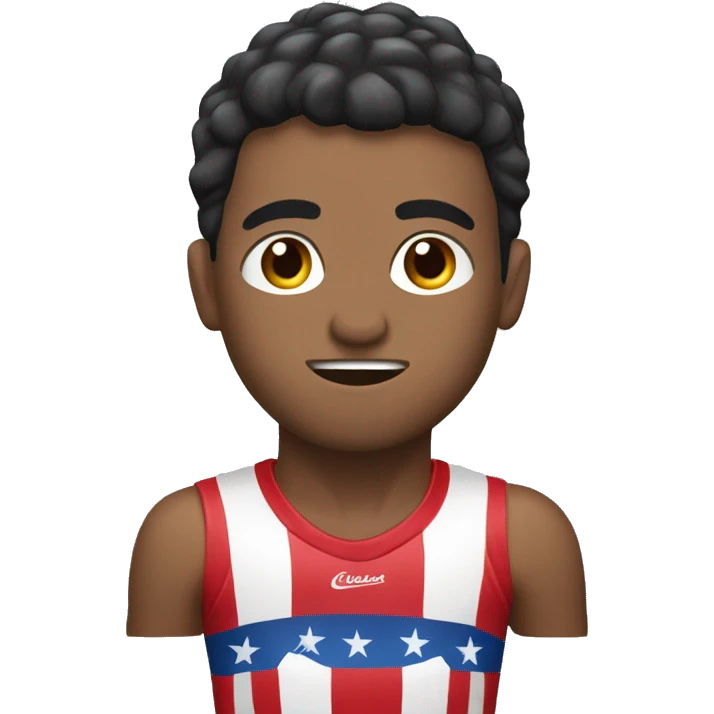 Chico atlético entrenando  emoji