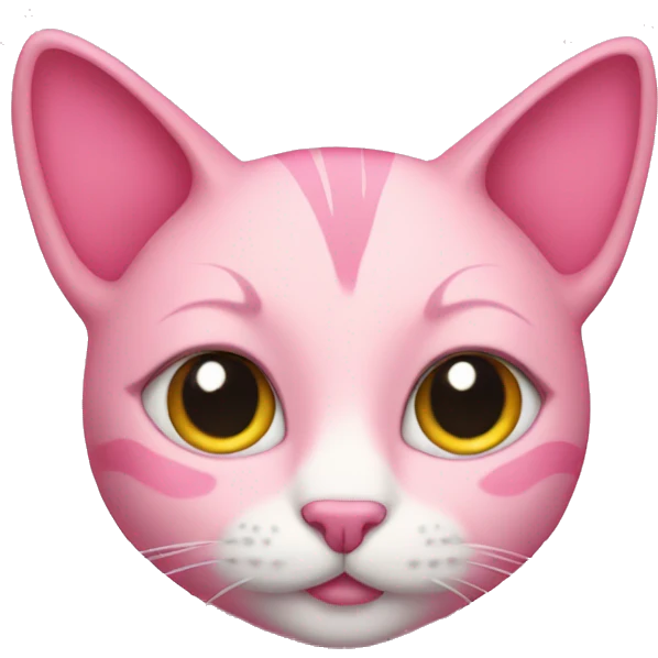 Pink cat emoji