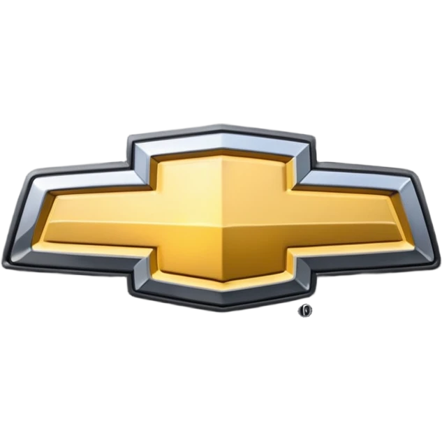 Chevrolet logo black instead of gold emoji