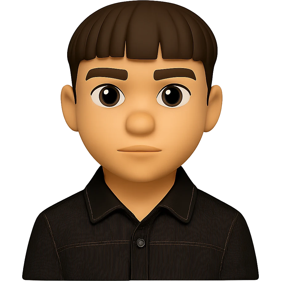 Cut out only the man from the image, preserving the 3d-emoji style without changes. The original style is 3d-emoji, which does not support editing, so using the general style with instructions to keep the 3d-emoji look. emoji