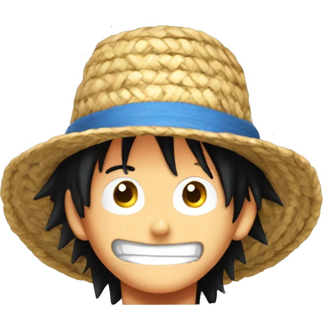 Luffy chapeau de paille  emoji