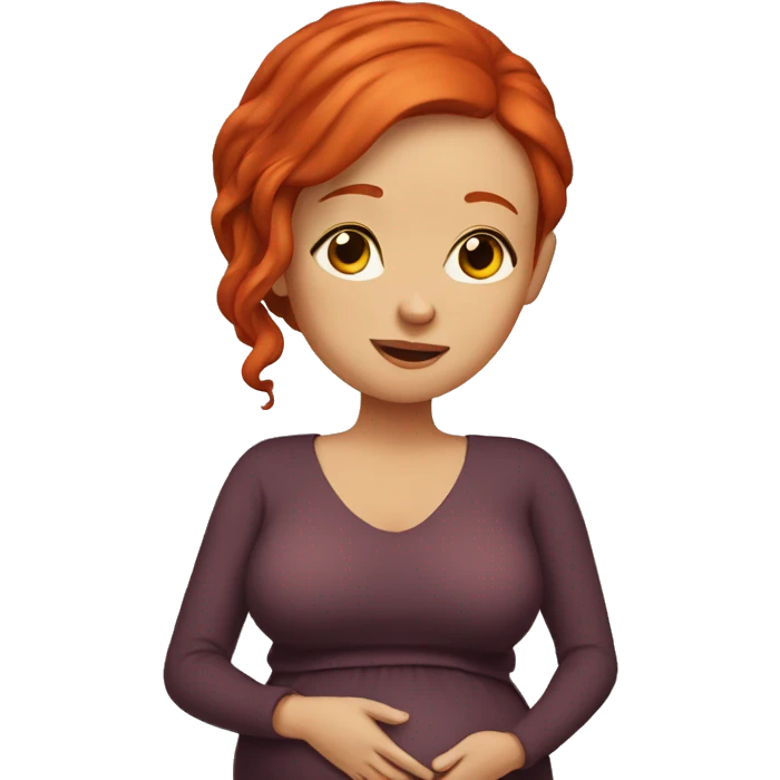 Pregnant red head emoji