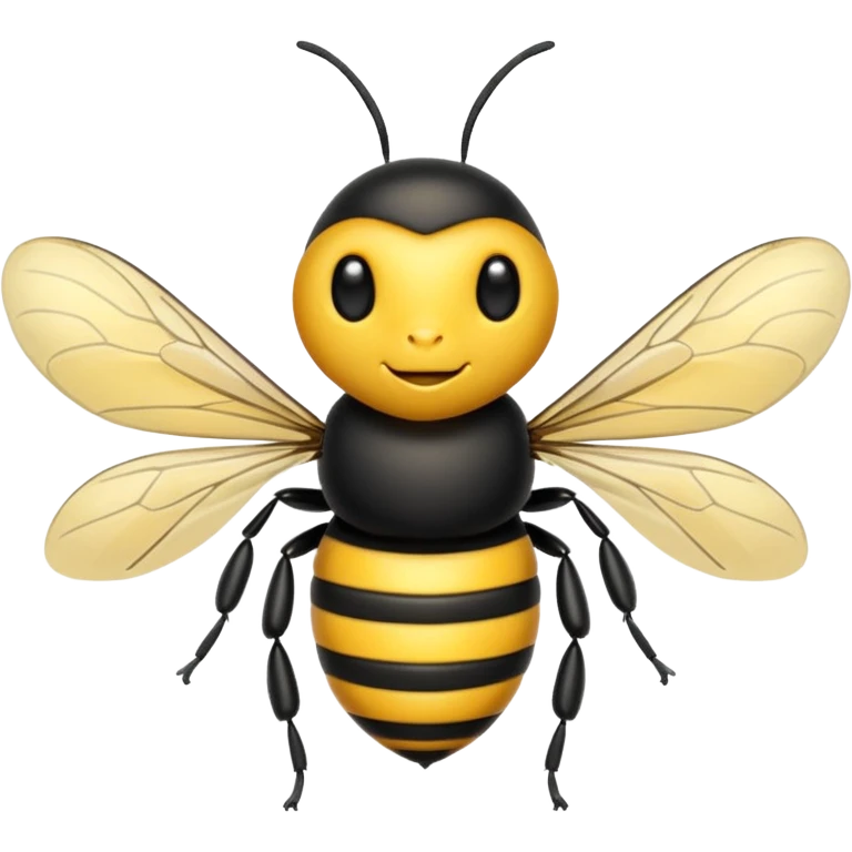 Lebah hitam kuning emoji