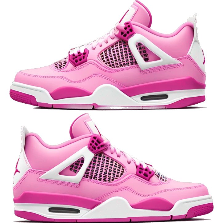 Jordan 4 pink emoji