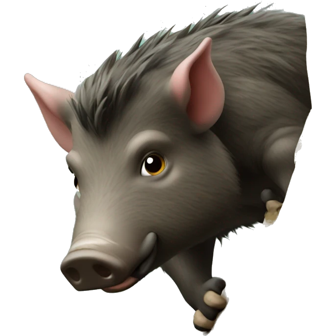 Wild boar climber emoji