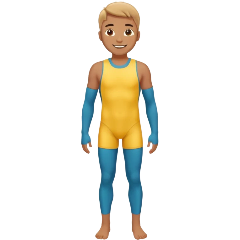 a man in a swimsuit full body emoji