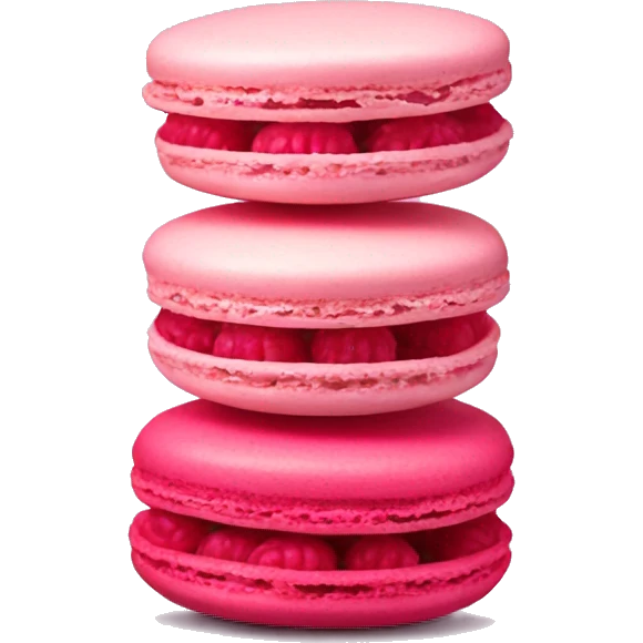 raspberry macaron emoji