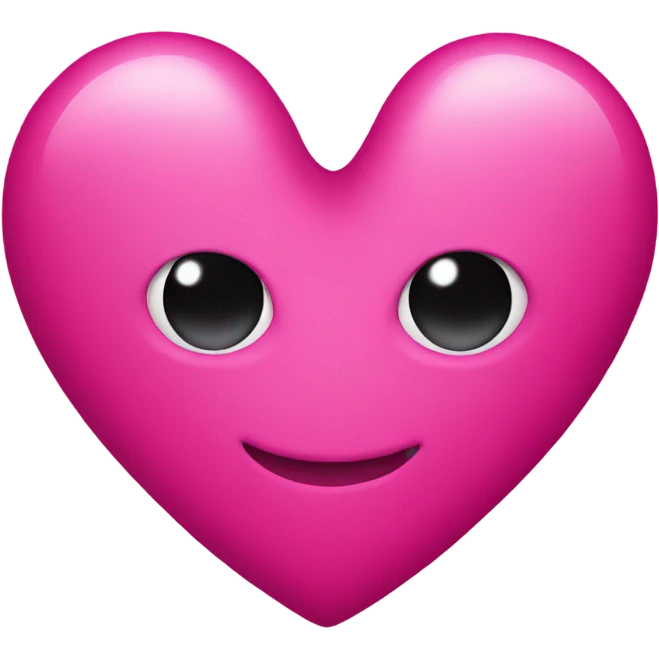 Hot pink heart emoji