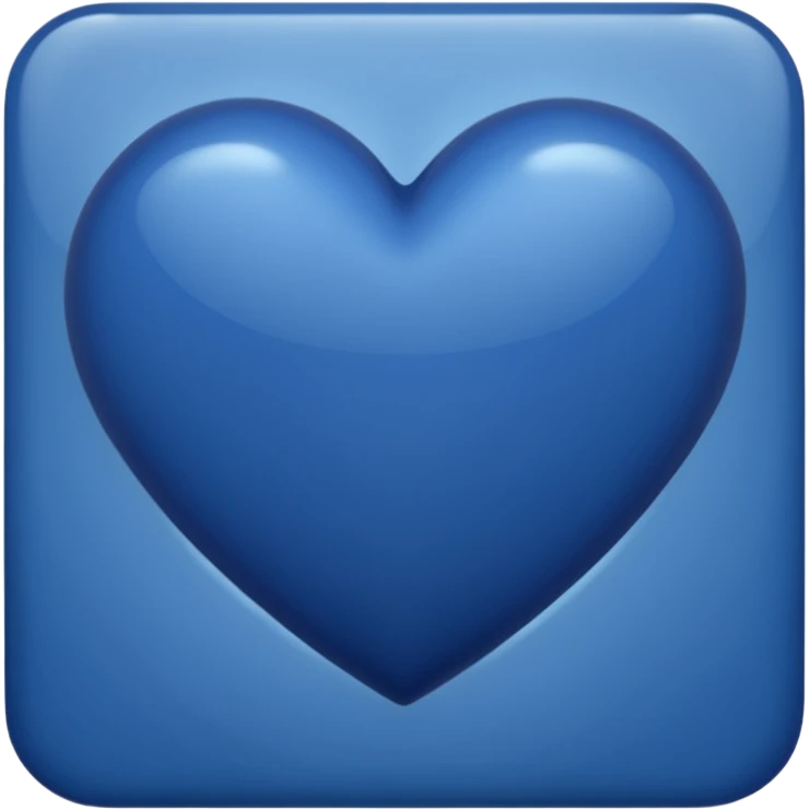 Navy blue heart emoji