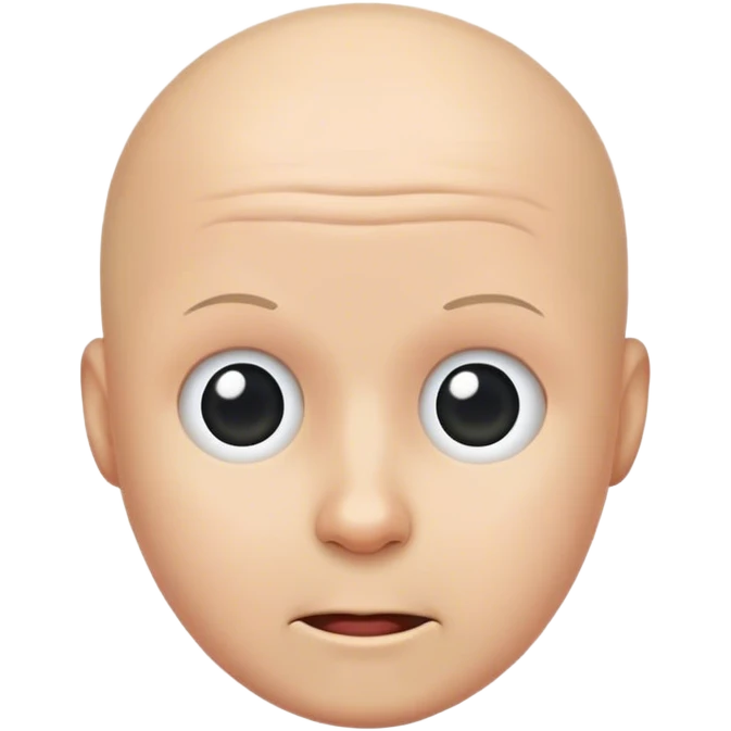 Almost bald emoji