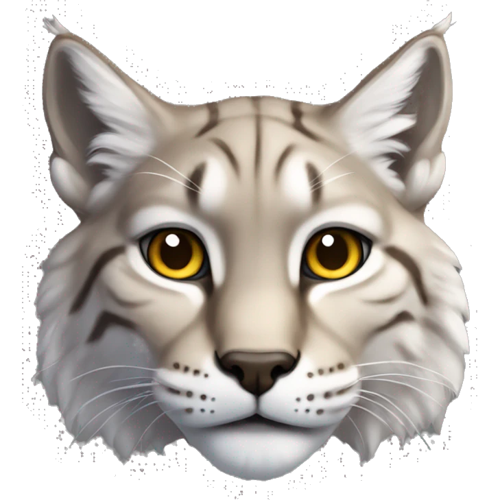 Snow point lynx cat laying down  emoji