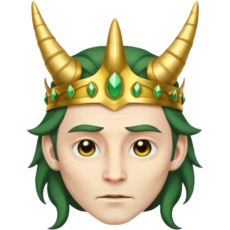Loki with his horn crown emoji