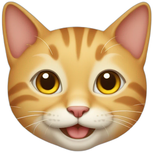 Happy cat emoji