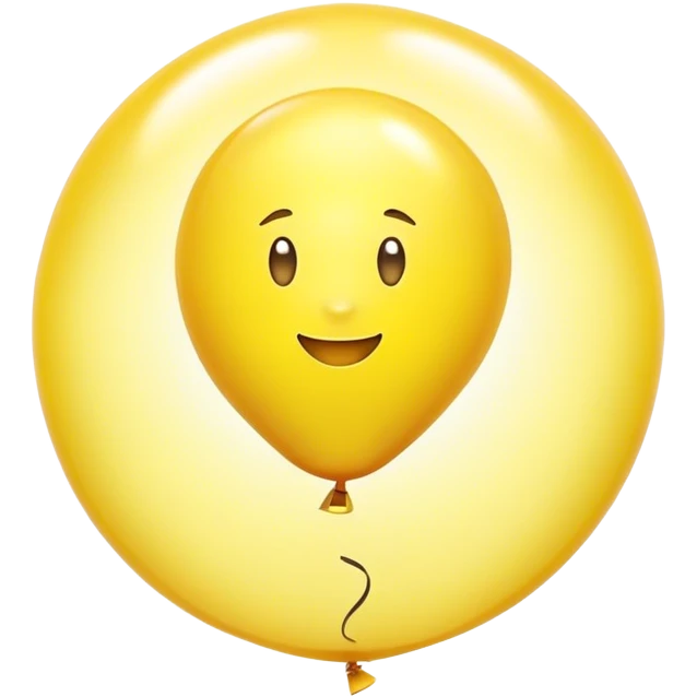 Sunshine on a balloon emoji