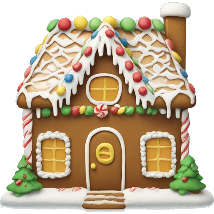 gingerbread house emoji