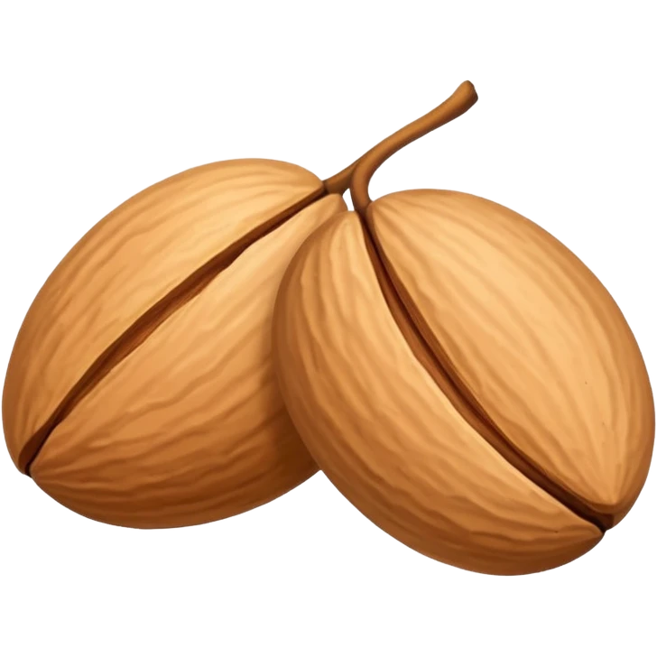 One almond nut emoji
