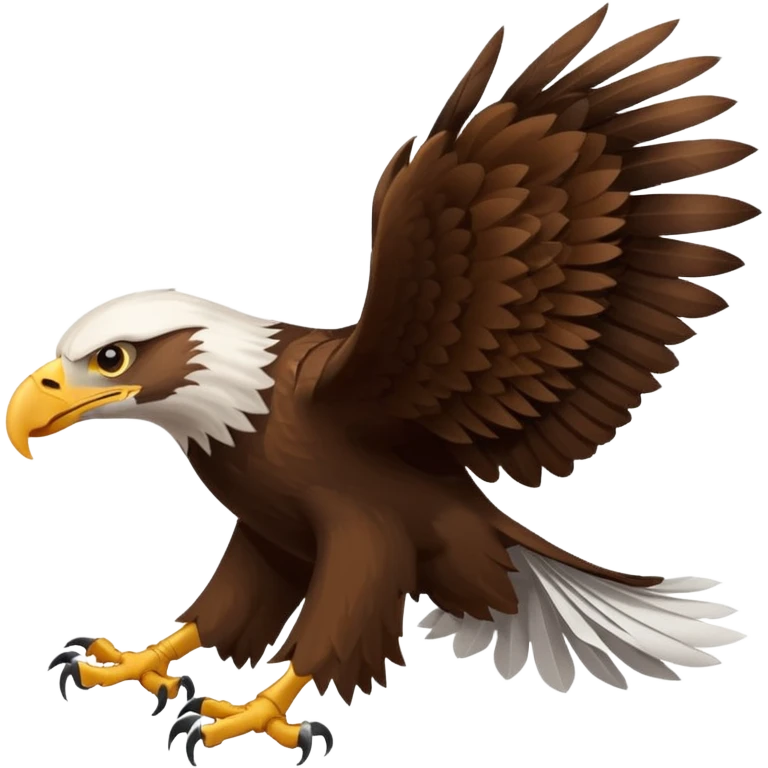 Eagle drag a roll of paper emoji
