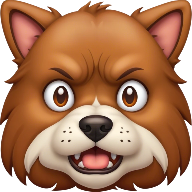 angry cartoon dog emoji