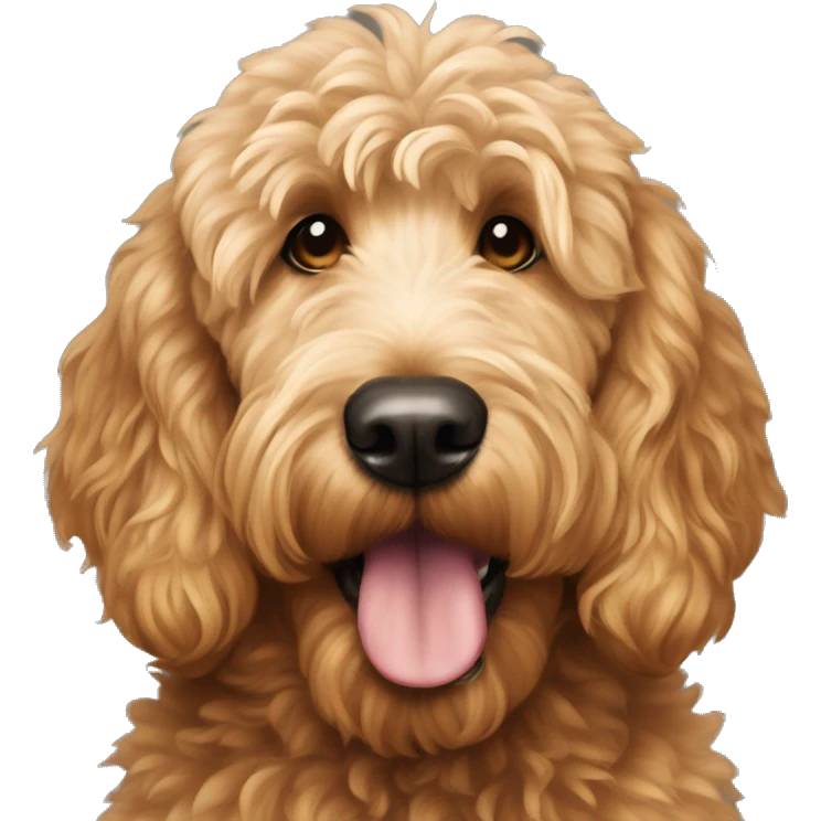 Goldendoodle roux plusieurs expression  emoji