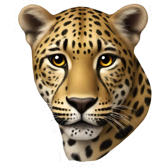 un cuore leopardato emoji