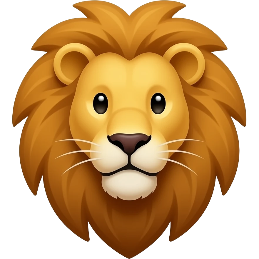 একটি সিংহের লোগো emoji
