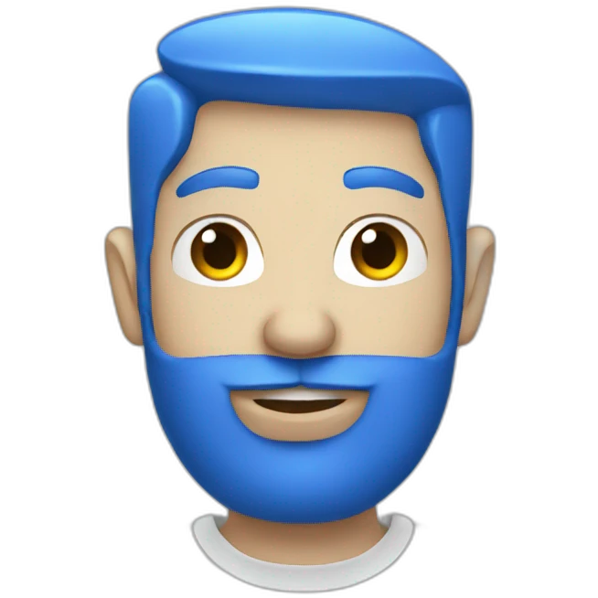 Blue Tesla emoji