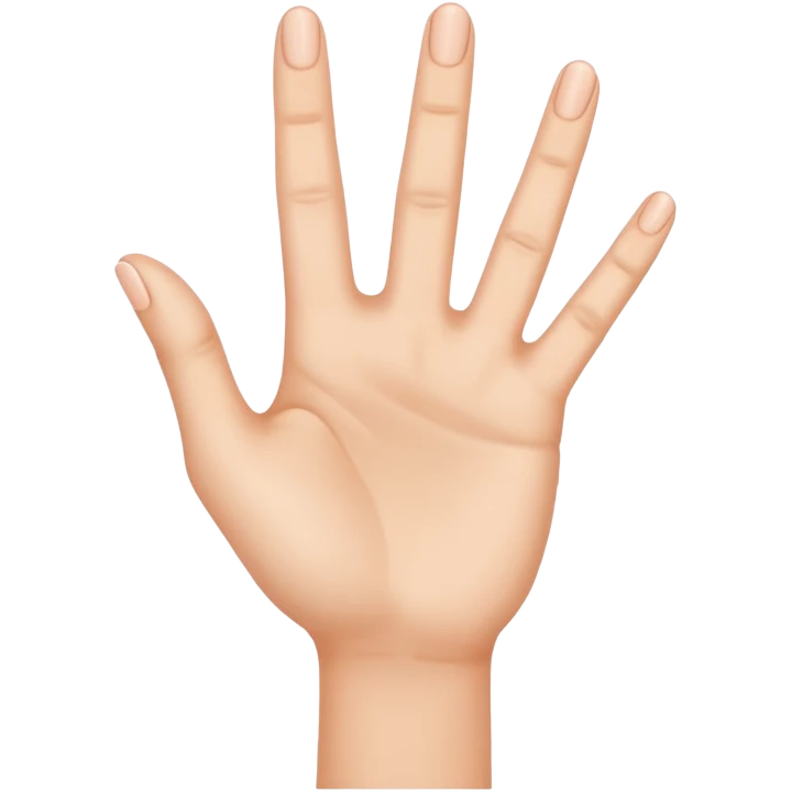 a what  hand with three fingers up emoji