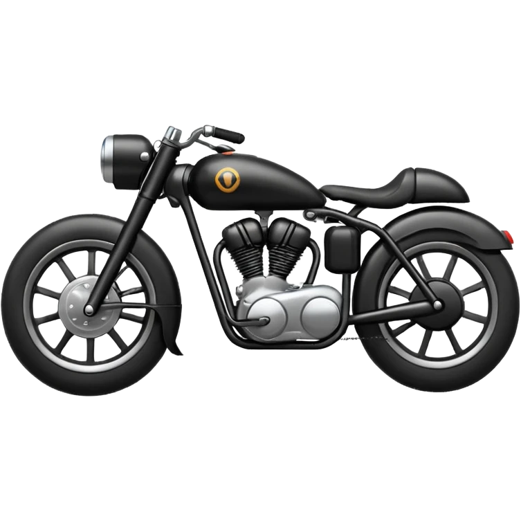 Bullet bike with black emoji