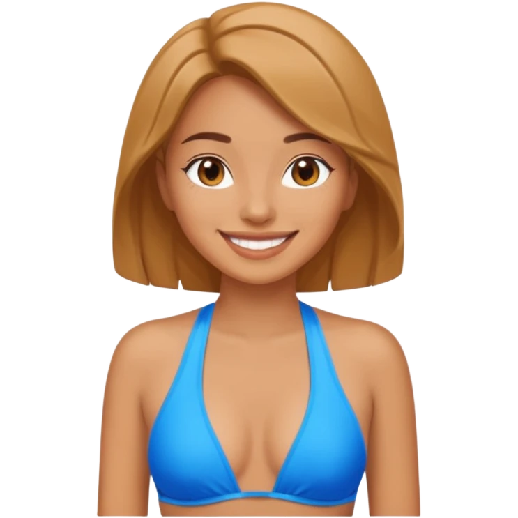 Beautiful woman in bathing suit  emoji