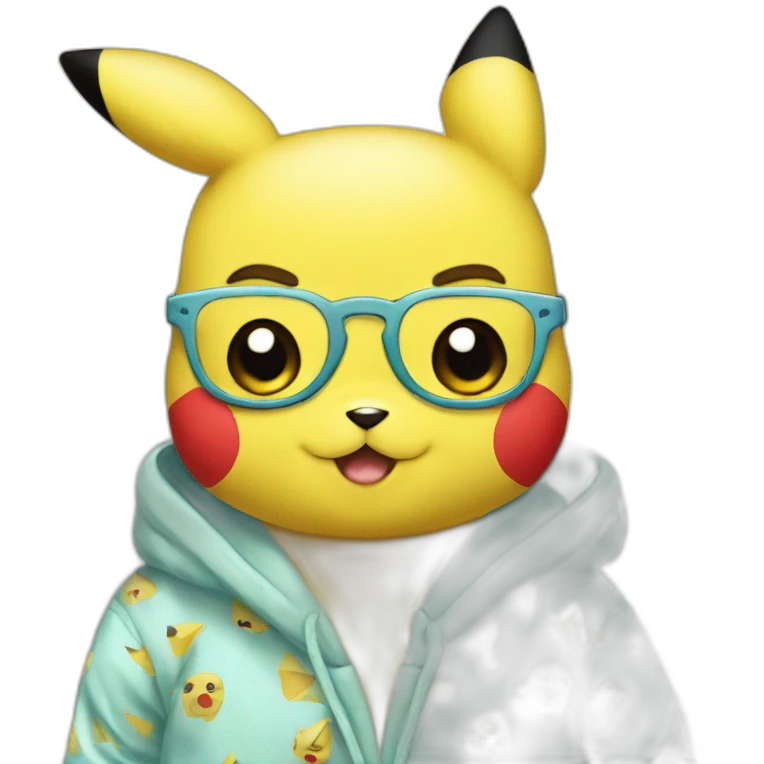 Pikachu en pijama emoji
