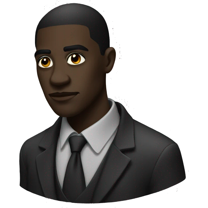black noir emoji